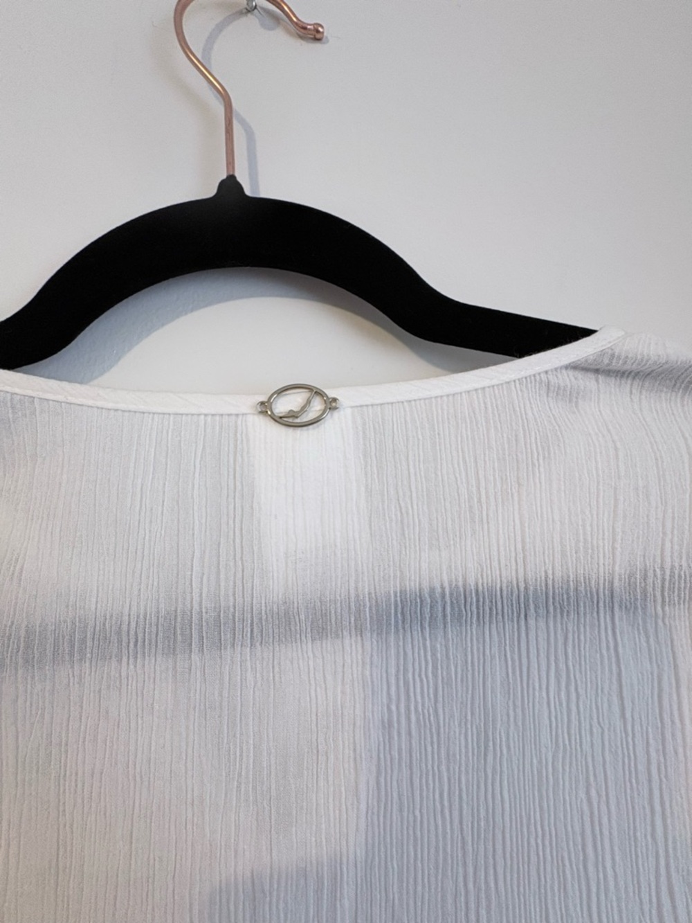 Jantzen White Crochet Trim Tunic Medium Cotton Boho Beach - Picture 6 of 10